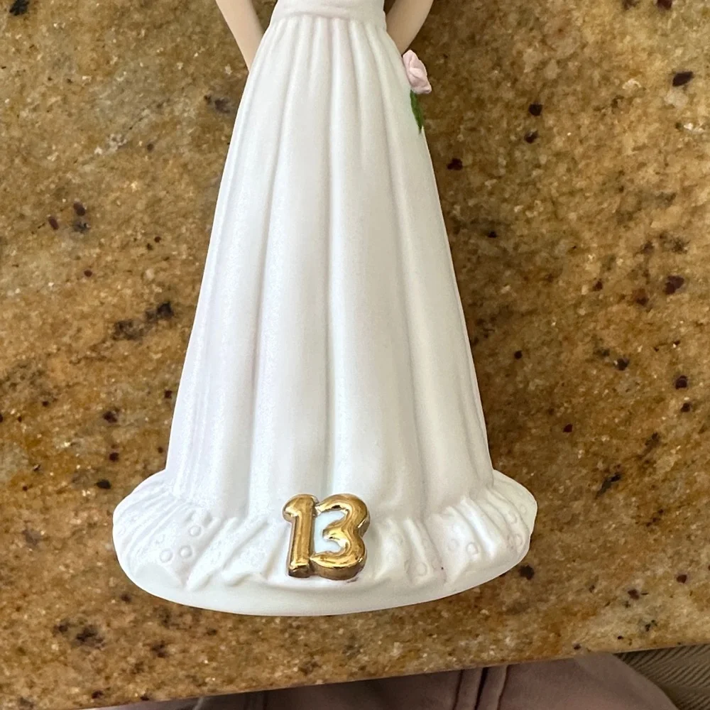 Growing Up birthday girls 13th birthday brown hair figurine